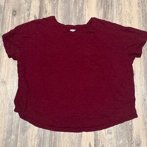 Old Navy Maroon Easy Tee. Cross posted.